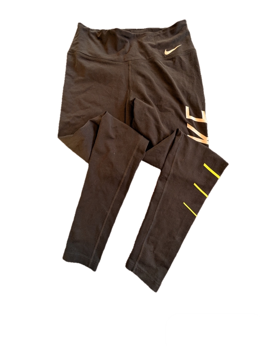 Nike 7/8 Dri-Fit Performance Leggings, Medium, Black